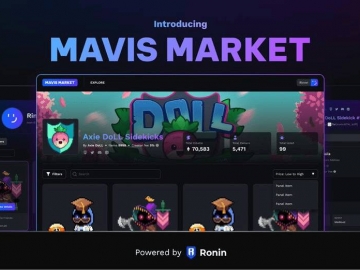 Ronin Network ra mắt NFT marketplace đầu tiên mang tên Mavis Market